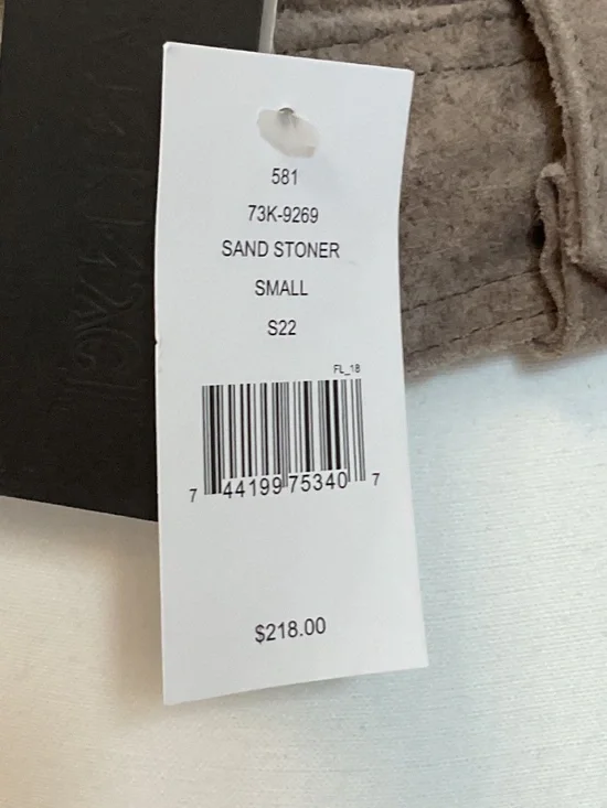 💐NWT💐 BLANKNYC Suede Moto Jacket Sand Stoner Beige Classic Genuine Leather - Picture 9 of 12